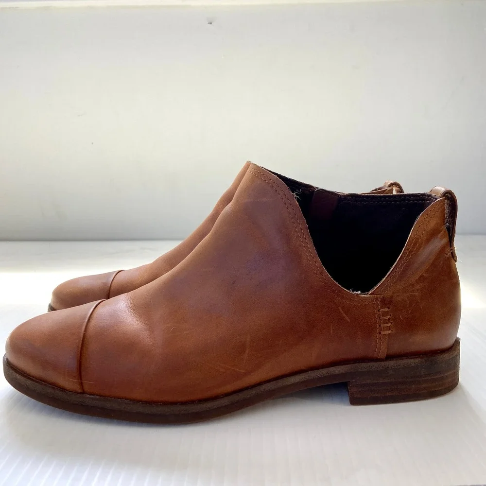 Timberland Somers Falls Short Ankle Casual Boot Brown Leather‎ Womens 8.5